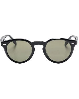Oliver Peoples N.07 Round-Frame Sunglasses - Black
