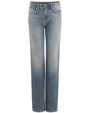 John Richmond Washed Straight-Leg Jeans - Blue