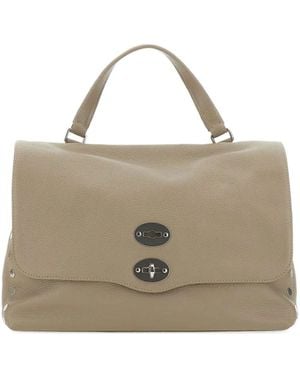 Zanellato Borsa Tote Postina Piccola Con Borchie - Neutro