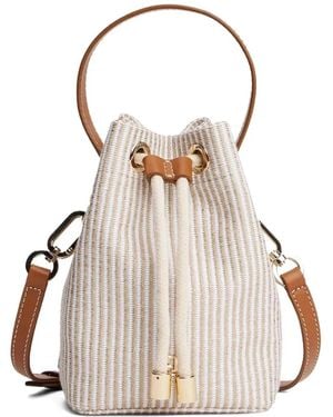 Tommy Hilfiger Gestreifte Beuteltasche - Natur