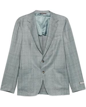 Canali Blazer À Carreaux - Blue