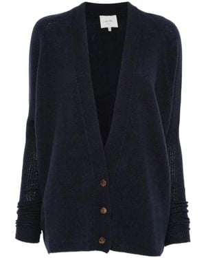 Alysi Cashmere V-Neck Cardigan - Blue