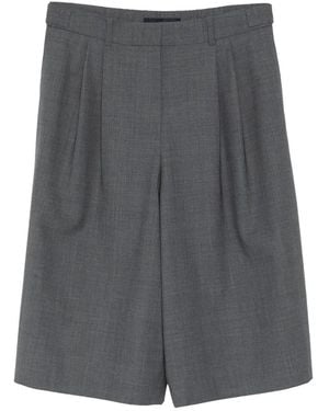 Juun.J Knee-Length Belted Shorts - Grey