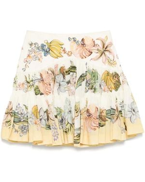 ALÉMAIS Oleander Mini Skirt - Natural