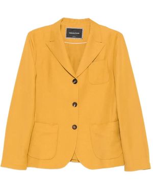 Fabiana Filippi Buttoned pocket blazer - Gelb