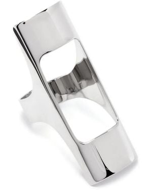Vetements Lighter Holder Ring Aus Messing - Weiß