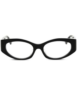Versace Gafas Con Montura Oval - Negro