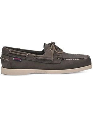 Sebago Portland Crazy Boat Shoes - Gray