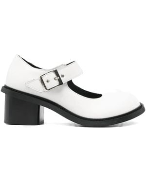 Comme des Garçons バックル パンプス - ホワイト
