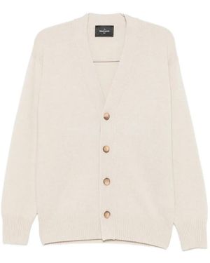 Gran Sasso Button-Up V-Neck Cardigan - White