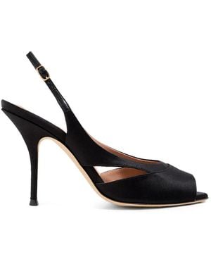 Malone Souliers Larsa Peep-Toe Sandals - Black