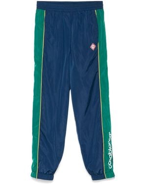 Casablanca Embroidered Joggers - Blue