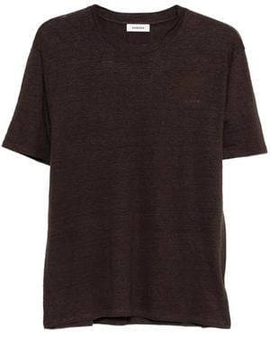 Sandro Certified Linen T-Shirt - Black