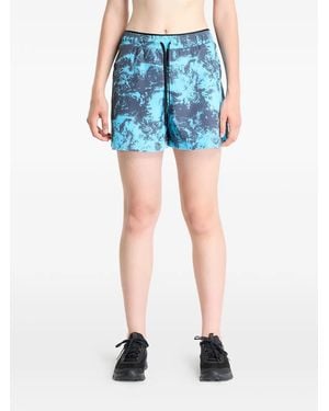 On Shoes Trail Print Shorts - Blue