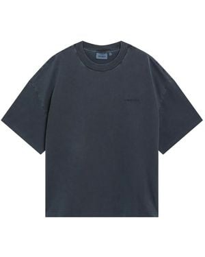 Carhartt Garment-Dyed Embroidered T-Shirt - Blue