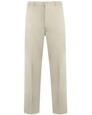 Kaptain Sunshine Buckle-Detail Trousers - Natural