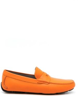Ferragamo Leren Loafers - Oranje