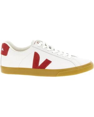 Veja Esplar Leather Sneakers - Bianco