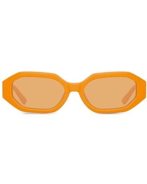 The Attico Irene Geometric-Frame Sunglasses - Orange