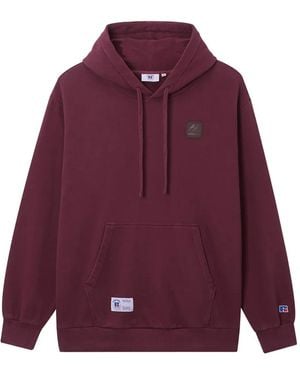 Chocoolate Patch-Detail Hoodie - Purple
