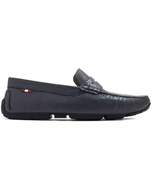 Bally Leather Loafers - Blue