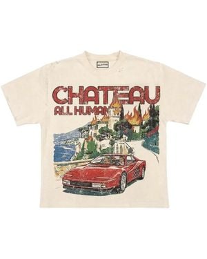ALL HUMAN Holidae Distressed-Effect T-Shirt - White