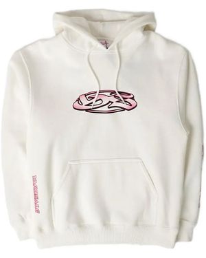Yardsale Textured-Logo Hoodie - White
