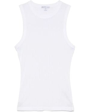 James Perse Top de canalé - Blanco