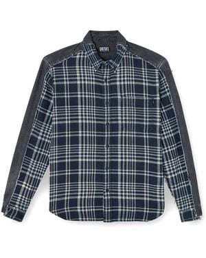 DIESEL X Timberland Checked Shirt - Blue