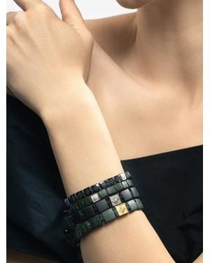 Shamballa Jewels Diamond Lock Bracelet - Black