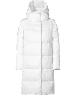 Save The Duck Hooded Quilted Coat - White