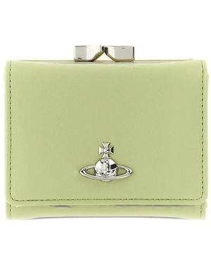 Vivienne Westwood Small Frame Wallet - Green