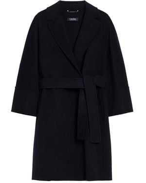 Max Mara Arona ベルテッド コート - ブラック