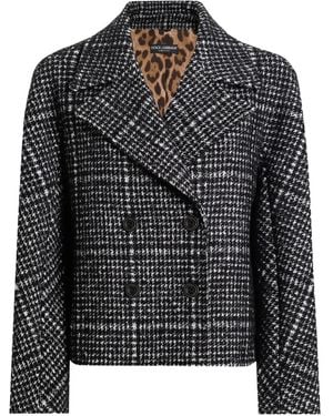 Dolce & Gabbana Houndstooth Double-breasted Jacket - ブラック