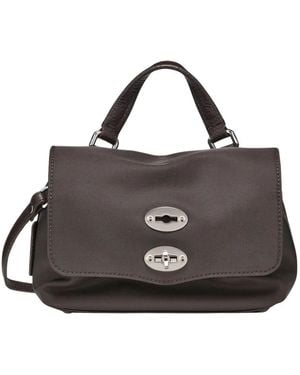 Zanellato Baby Postina Twist-Lock-Fastening Tote Bag - Black