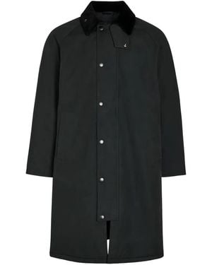 Barbour Corduroy Collar Coat - Black