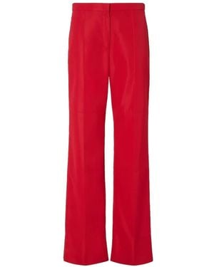 Fendi Logo-Detail Trousers - Red
