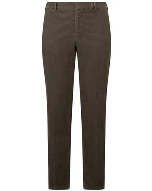 Moorer Front-Pocket Pants - Gray