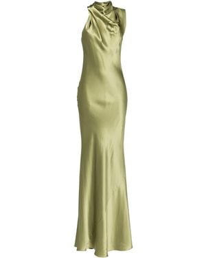 Michelle Mason Sleeveless Silk Dress - Green