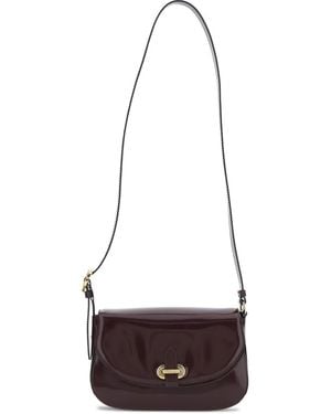 Pollini Schultertasche mit FF-Schild - Weiß