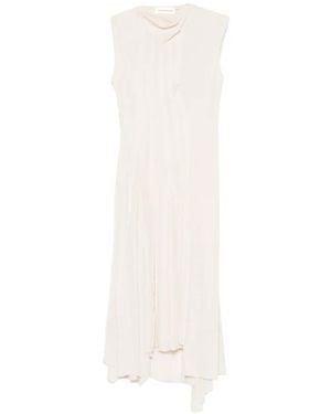 Victoria Beckham Gerogette Midi Dress - White