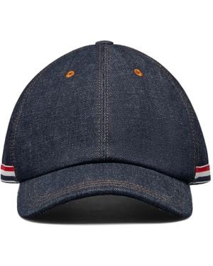 Thom Browne Casquette À Bride Ajustable - Bleu