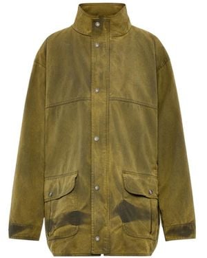 Maison Margiela Abrigo Con Efecto Degradado - Verde