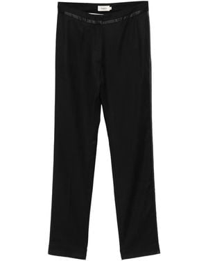Barena Satin-Trimmed Pants - Black