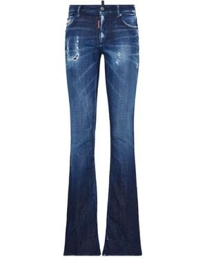 DSquared² Distressed Flared Jeans - Blue