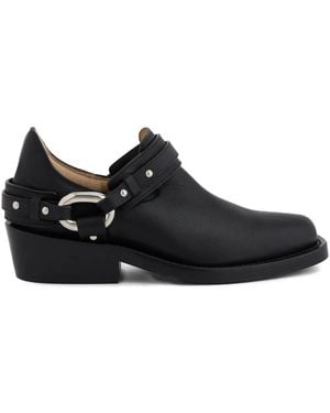 Rabanne Xl Link Biker Ankle Boots - Black