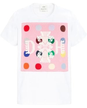 Barrie X Damien Hirst The Spots Logo-Patch T-Shirt - White