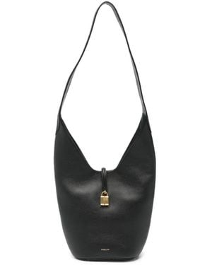 DeMellier Bolso De Hombro Siena De Piel Granulada - Negro