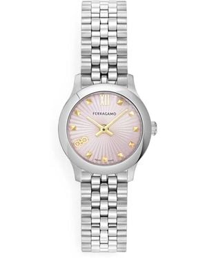 Ferragamo Duo 25Mm Watch - White