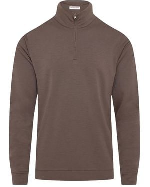 Orlebar Brown Isar ハーフジップ メリノウールセーター - ブラウン